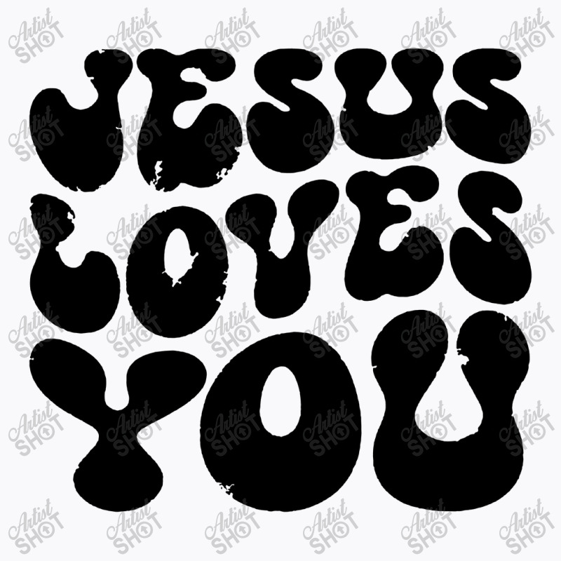 Vintage Retro Jesus Loves You Christian T-shirt | Artistshot