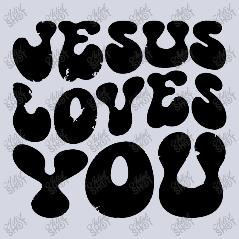 Vintage Retro Jesus Loves You Christian Fleece Short | Artistshot