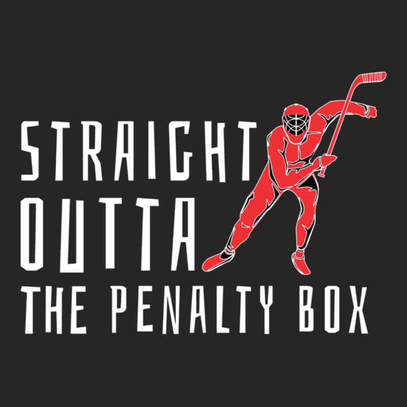 Ice Hockey Enforcer Penalty Box Hockey Pullover Hoodie Ladies Fitted T-Shirt by cm-arts | Artistshot