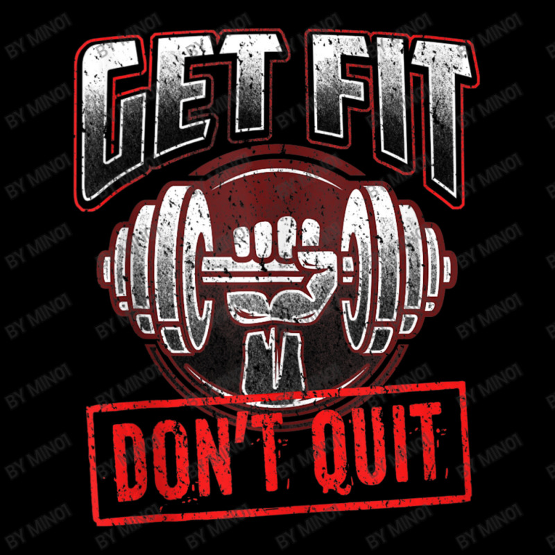 Get Fit Don't Quit Motivation Fitness Training Adjustable Cap by Min01 | Artistshot