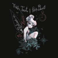 Peter Pan Tinker Bell Believe Drawing Graphic Scorecard Crop Tee | Artistshot