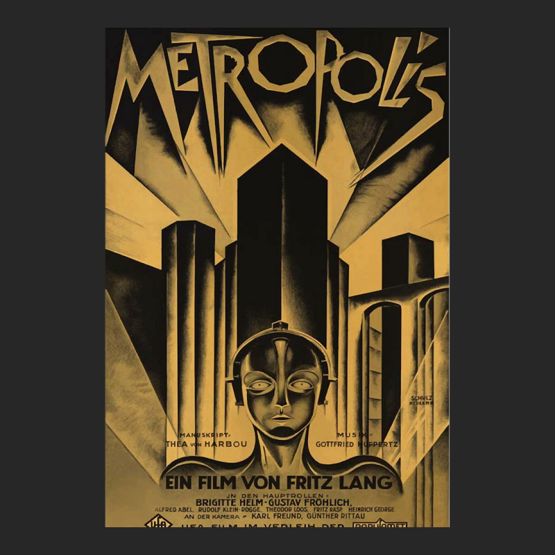 Metropolis Fritz Lang 1926 Vintage Movie Poster B&amp;w Classic Men's T-shirt Pajama Set by cm-arts | Artistshot