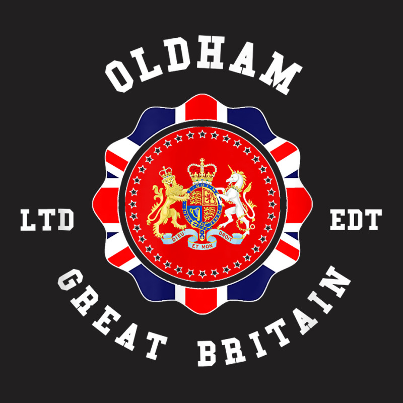 Oldham Great Britain British Pride Vintage T Shirt T-shirt | Artistshot