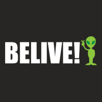 Belive Alien Ladies Fitted T-shirt | Artistshot