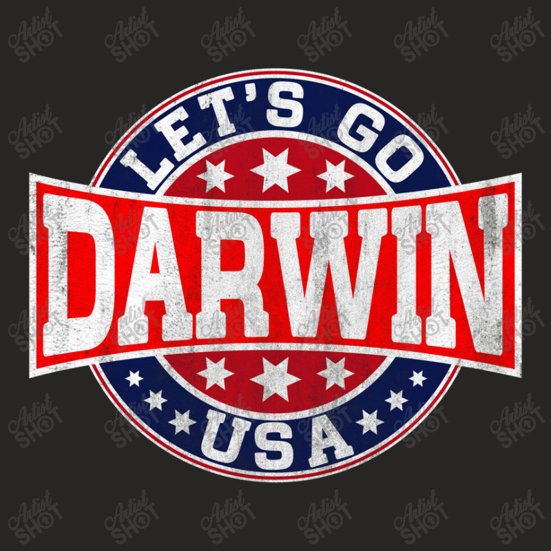 Lets Go Darwin Funny Sarcastic Women Men Let’s Go Darwin T-shirt Ladies Fitted T-Shirt by KGN CREATIVITY | Artistshot