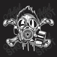 Cross Bones Gas Mask T-shirt | Artistshot