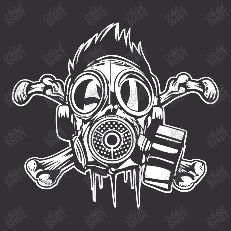 Cross Bones Gas Mask Vintage Short | Artistshot