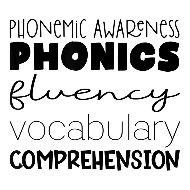 Phonemic Awareness Phonics Fluency Vocab Comprehension T Shirt Stainless Steel Water Bottle | Artistshot