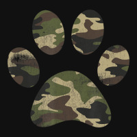 Cool Vintage Green Camouflage Dog Paw Print Baby Beanies | Artistshot