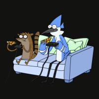 Mordecai And Rigby Pizza And Video Games Scorecard Crop Tee | Artistshot