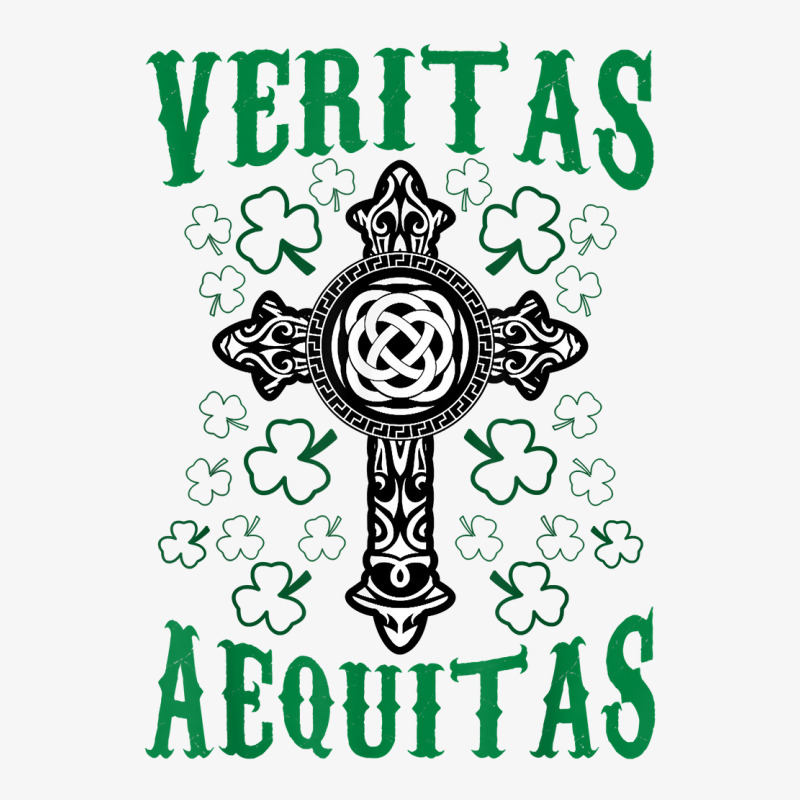 St Patrick's Day Irish Veritas Aequitas Ireland Men Women T Shirt Ladies Fitted T-Shirt by cm-arts | Artistshot