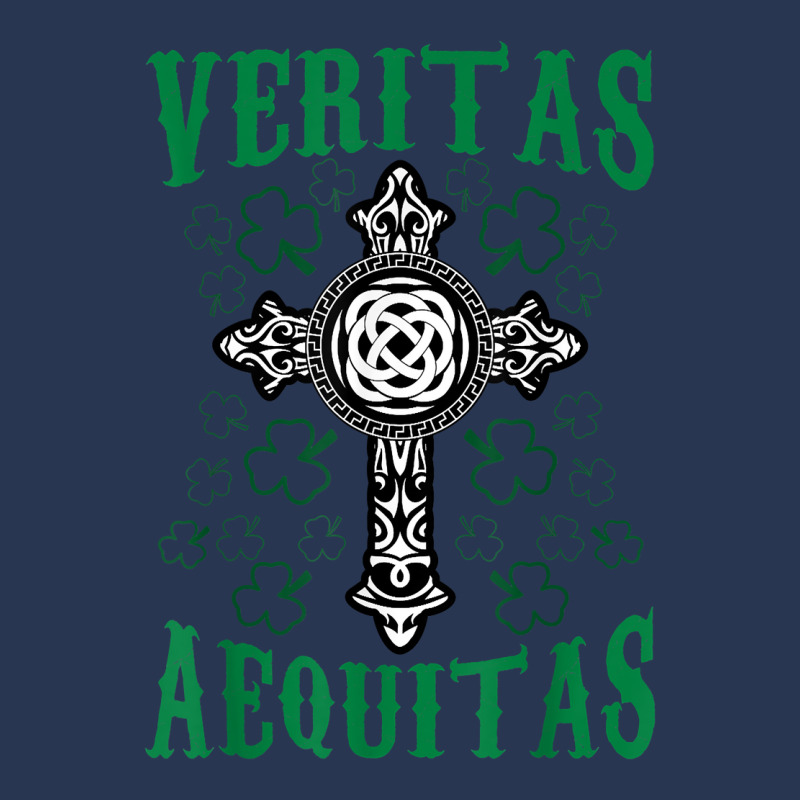 St Patrick's Day Irish Veritas Aequitas Ireland Men Women T Shirt Ladies Denim Jacket by cm-arts | Artistshot