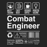 Combat Engineer Shopping Label Problem Solver T Shirt 3/4 Sleeve Shirt | Artistshot