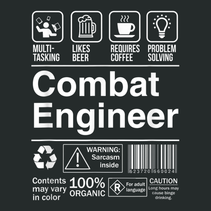 Combat Engineer Shopping Label Problem Solver T Shirt Women's Triblend Scoop T-shirt by cm-arts | Artistshot