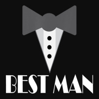 Best Man Wedding Party Mock Tuxedo Crop Top | Artistshot