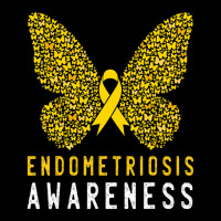 Butterfly Endometriosis Awareness Month Endo Support Ribbon Women's V-neck T-shirt | Artistshot