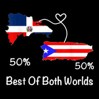 Half Puerto Rican Half Dominican Flag Map Combined Pr Rd T Shirt Baby Tee | Artistshot