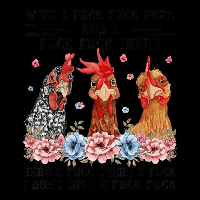 Fuck Here Fuck There I Don't Give A Fuck Chicken V-neck Tee | Artistshot