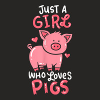 Pig Piglet Hog Farm Animal Funny Gift Ladies Fitted T-shirt | Artistshot