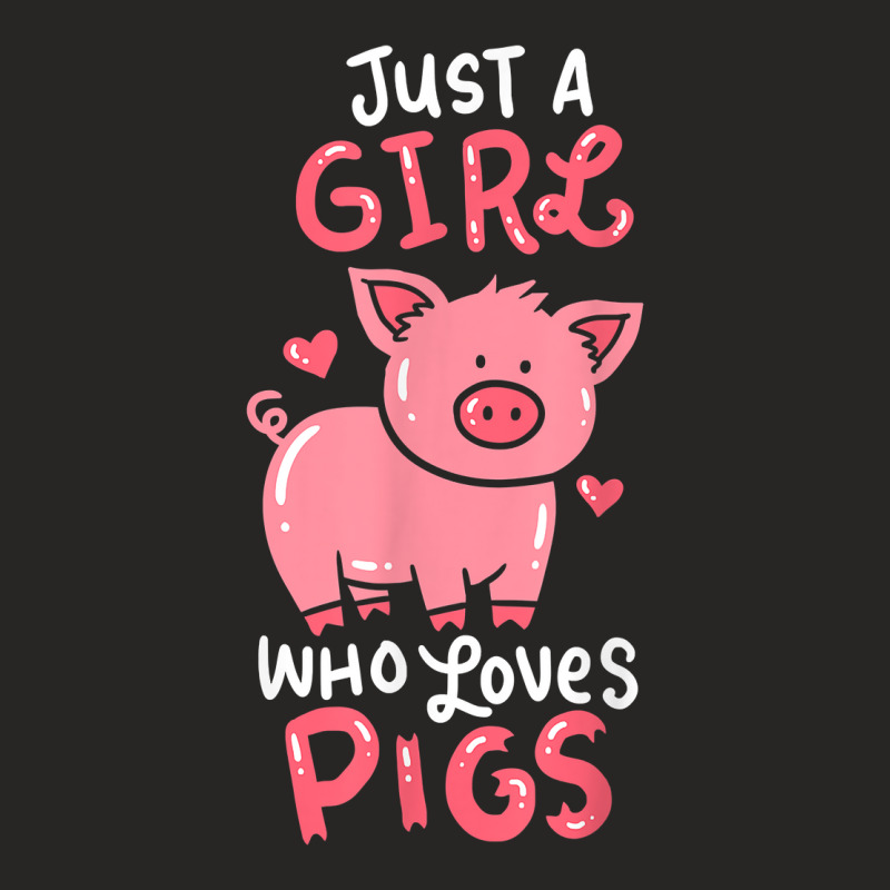 Pig Piglet Hog Farm Animal Funny Gift Ladies Fitted T-Shirt by JonathonBarringer | Artistshot