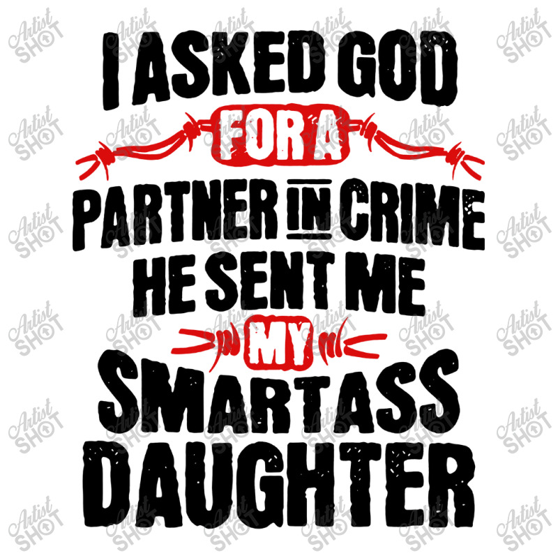 Smartass Daughter V-neck Tee | Artistshot