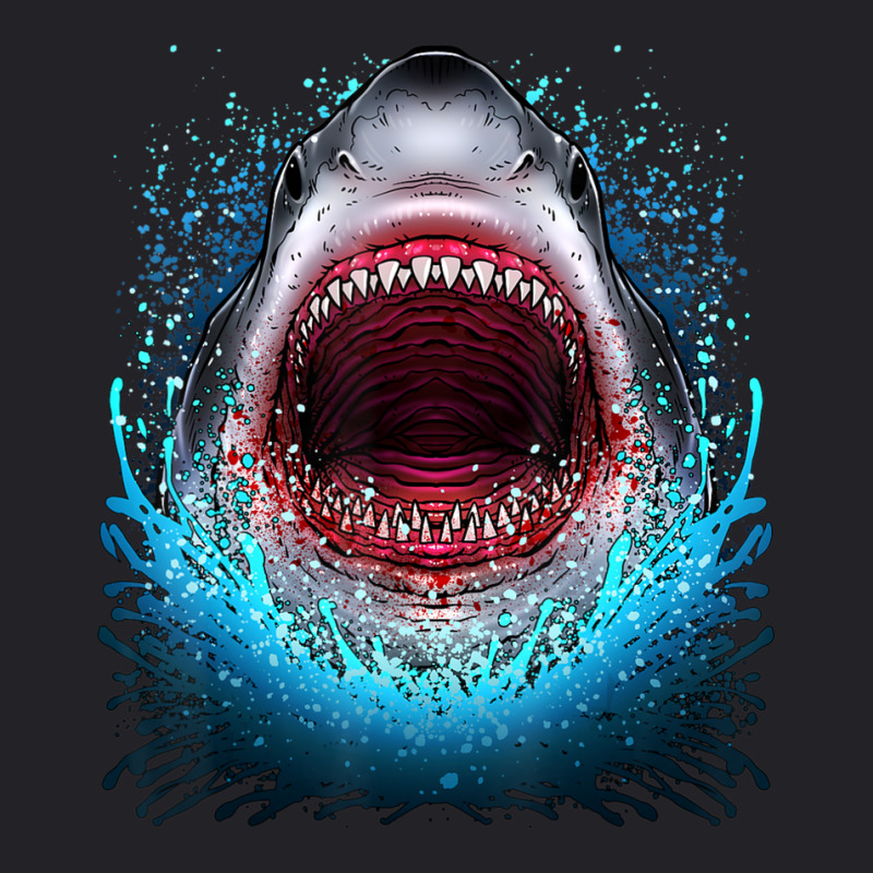 Great White Shark Open Mouth Teeth Beach Ocean Animal Youth Tee by Kanmopsuk45 | Artistshot