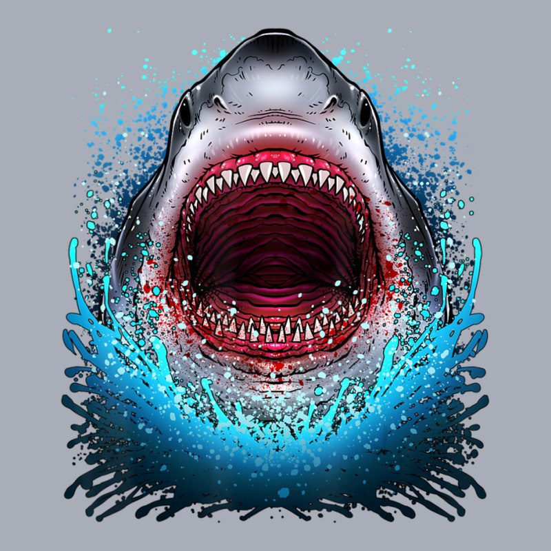 Great White Shark Open Mouth Teeth Beach Ocean Animal Tank Dress by Kanmopsuk45 | Artistshot