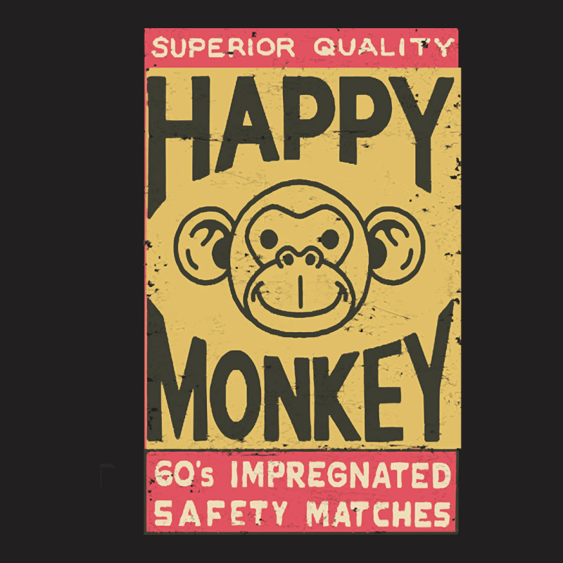 Happy Monkey Safety Matches, Vintage, Happy Monkey, Safety Matches, Ha T-shirt | Artistshot