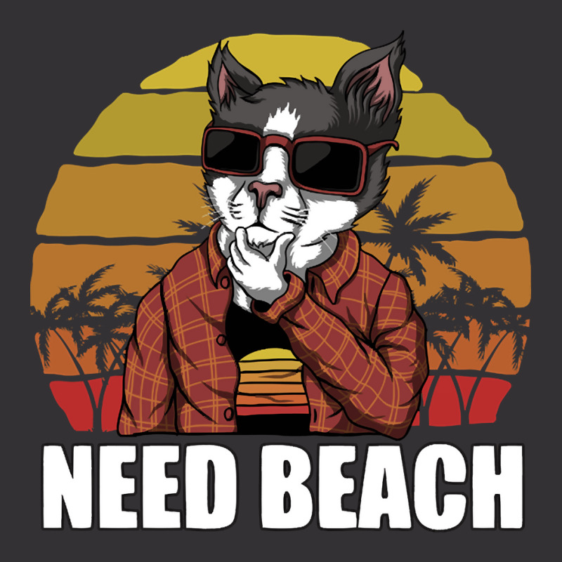 Retro Sunset Beach Cat, Sunset Beach Cat, Sunset Beach Cats, Beach Cat Vintage Short | Artistshot