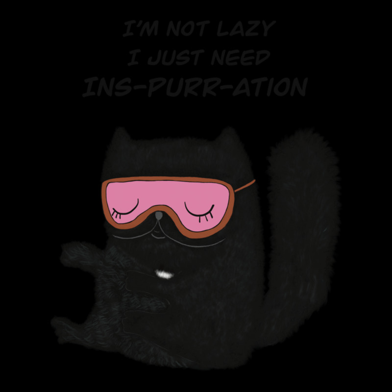 I’m Not Lazy, I Just Need Ins-purr-ation ! Cat Lover   Black Cat Lov Adjustable Cap | Artistshot