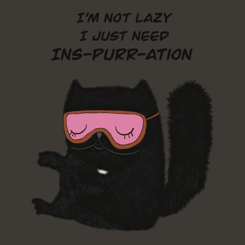 I’m Not Lazy, I Just Need Ins-purr-ation ! Cat Lover   Black Cat Lov Bucket Hat | Artistshot