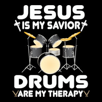 Jesus Is My Savior Drums, Are My Therapy Drums Lover, Drums Lover, Dru Men's Long Sleeve Pajama Set | Artistshot