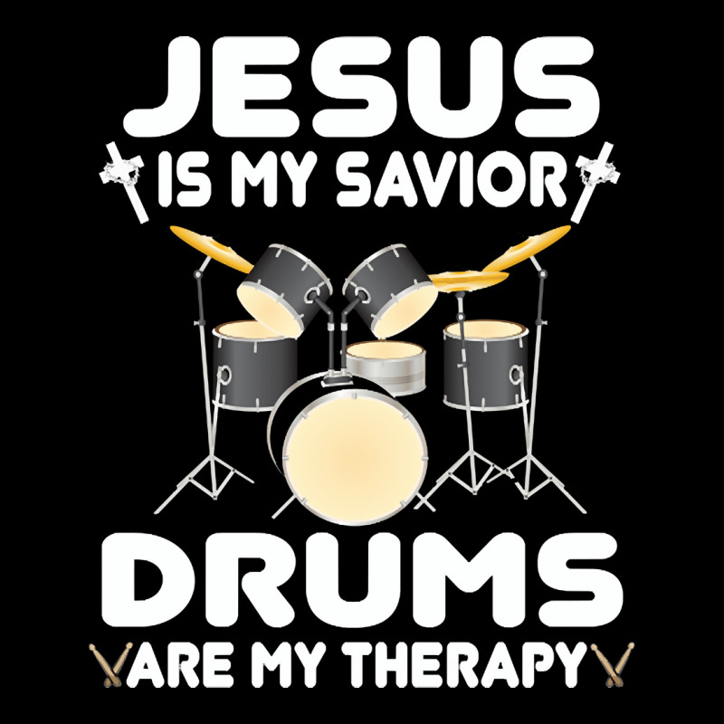 Jesus Is My Savior Drums, Are My Therapy Drums Lover, Drums Lover, Dru Men's Long Sleeve Pajama Set | Artistshot