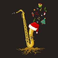 Saxophone Chrismas Tree, Merry Christmas Saxophone, Saxophone Chrismas Tank Top | Artistshot