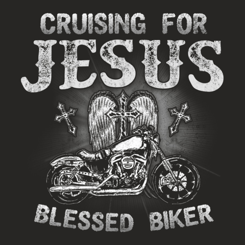 Cruising For Jesus Blessed Biker Ladies Fitted T-Shirt by thangdinhsinhelf | Artistshot