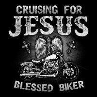 Cruising For Jesus Blessed Biker Cropped Sweater | Artistshot