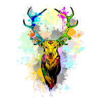 Deer Popart Dripping Paint, Deer Pop Art, Dripping Paint, Deer Drippin Sticker | Artistshot