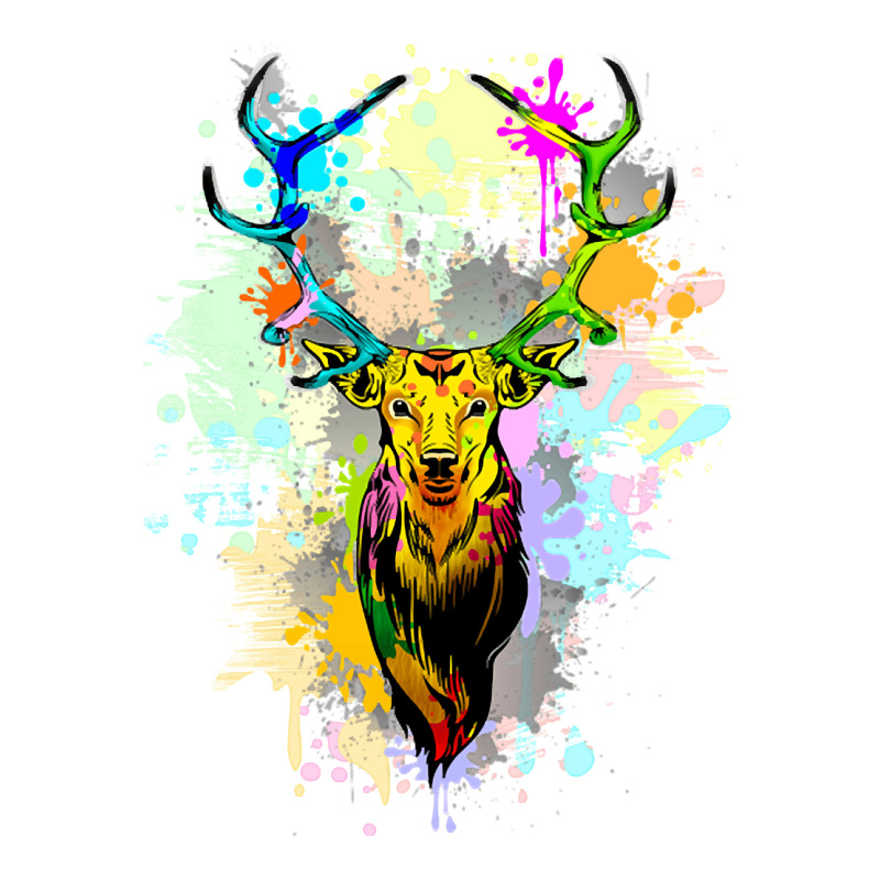 Deer Popart Dripping Paint, Deer Pop Art, Dripping Paint, Deer Drippin Sticker | Artistshot