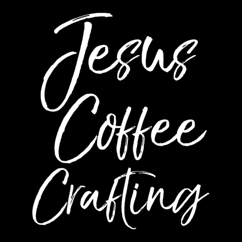 Cute Christian Crafters Gift Jesus Coffee Crafting Zipper Hoodie | Artistshot