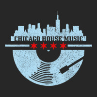 Chicago House Music Vintage Vinyl Dj Raver Flag Skyline Men's T-shirt Pajama Set | Artistshot