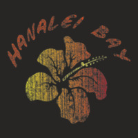 Hanalei Bay Kaua'i Island Hawaiian Beach Vintage Retro Surf T Shirt Ladies Fitted T-shirt | Artistshot