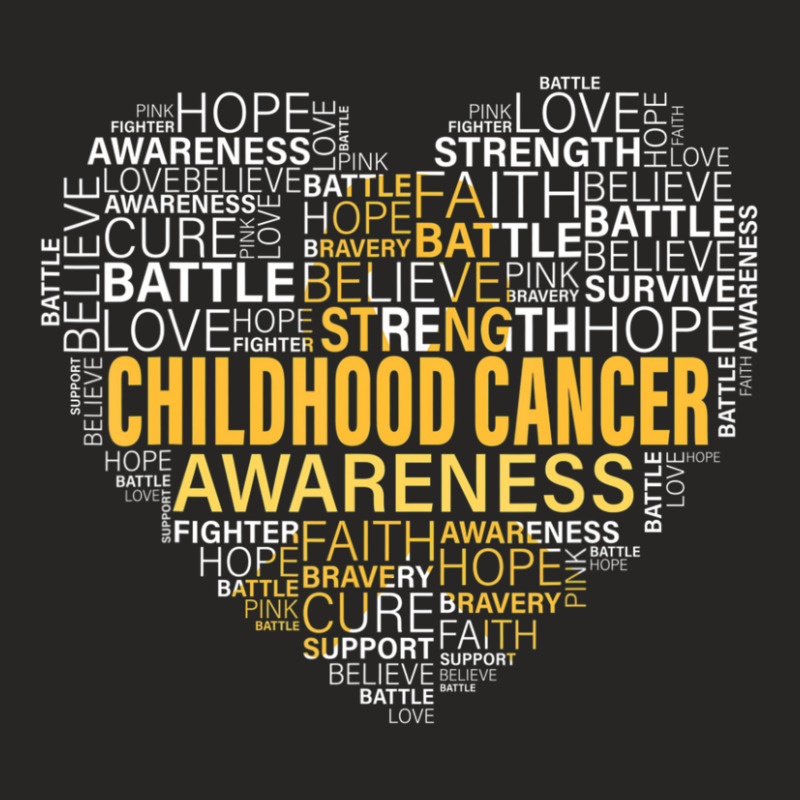 Childhood Cancer Awareness Hope Support Strong Warrior Ladies Fitted T-Shirt by Kenlofu52 | Artistshot