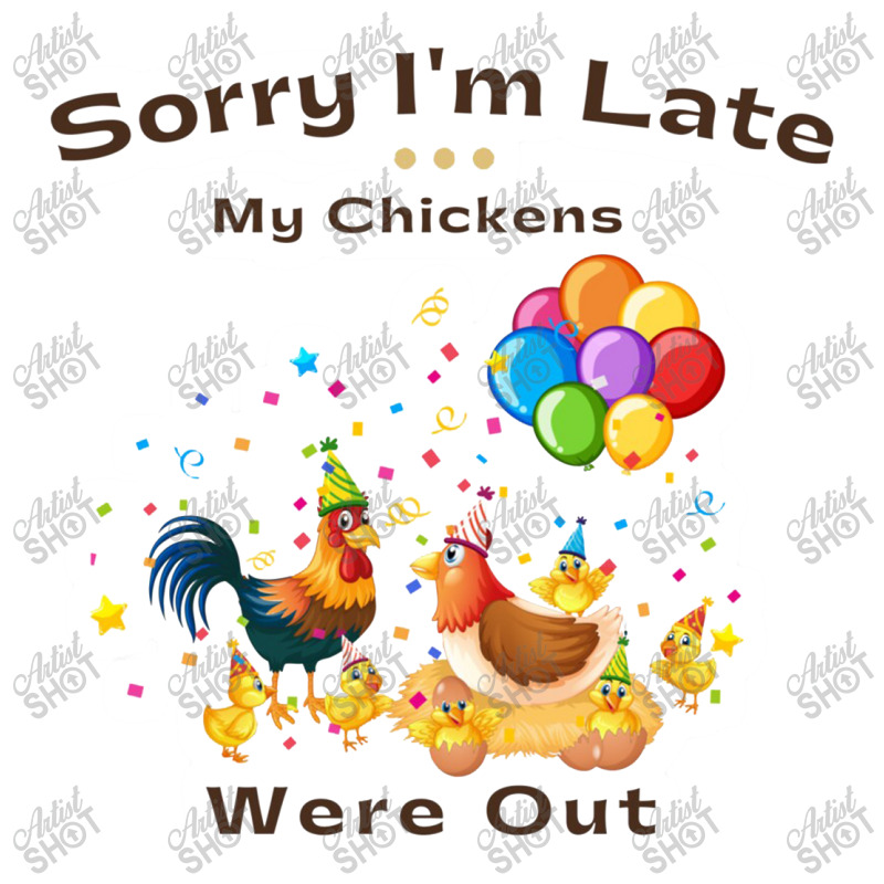 Sorry I'm Late My Chickens Were Out Men's T-shirt Pajama Set | Artistshot