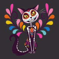 The Day Of The Dead Colored Cat Vintage Short | Artistshot