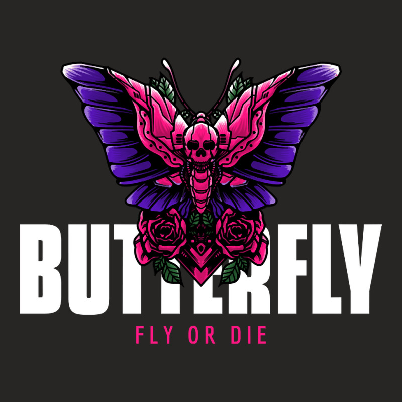 Butterfly Fly Or Die, Butterfly Fly Or Die Vintage, Butterfly Fly Or D Ladies Fitted T-Shirt by SHOPTTTTR5 | Artistshot