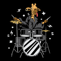 Giraffe Drummer Instrumentalist Gift Adjustable Cap | Artistshot