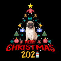 Pug Dog Merry Christmas Tree 2021 Vaccination Pug Costume Dog Lover 78 Pocket T-shirt | Artistshot