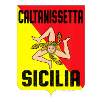 Caltanissetta Sicilia Sicily Flag Trinacria Province Sticker | Artistshot