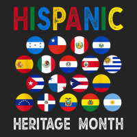 National Hispanic Heritage Month Latin Countries Flags T Shirt 3/4 Sleeve Shirt | Artistshot