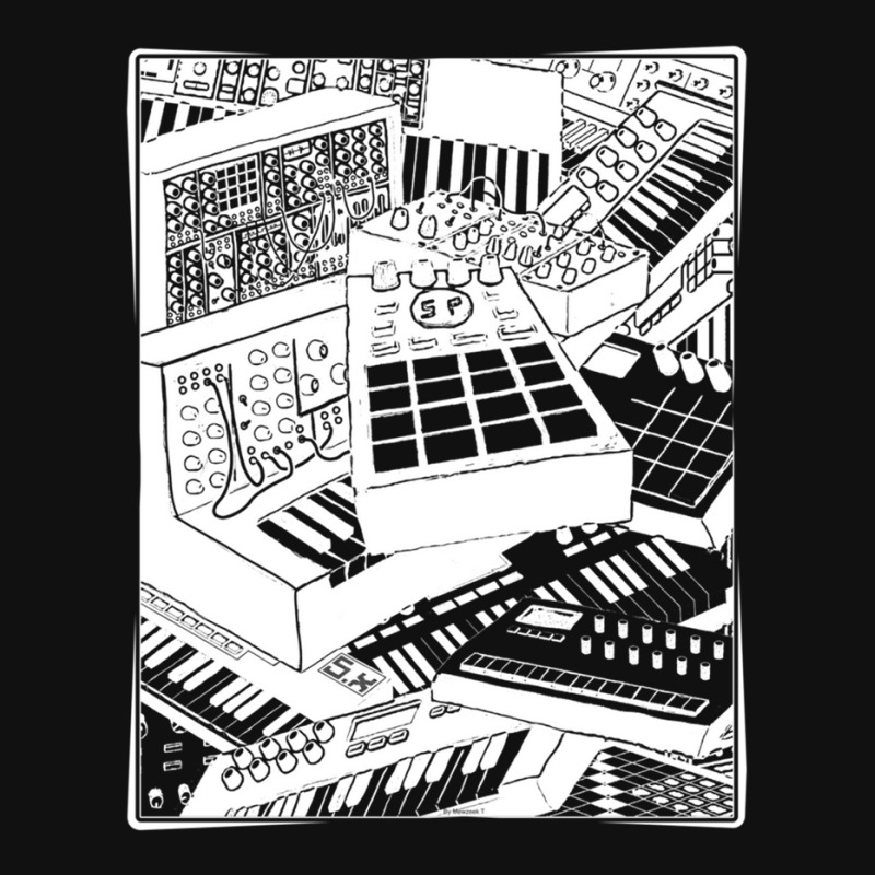 Synthesizer Art For Electronic Musician 1 Metal Print Vertical | Artistshot